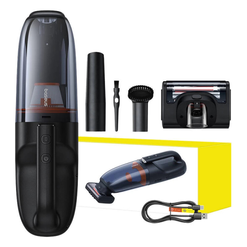 Автомобільний пилосос Baseus AP02 Handy Vacuum Cleaner (6000pa) Black (C30459600121-00)