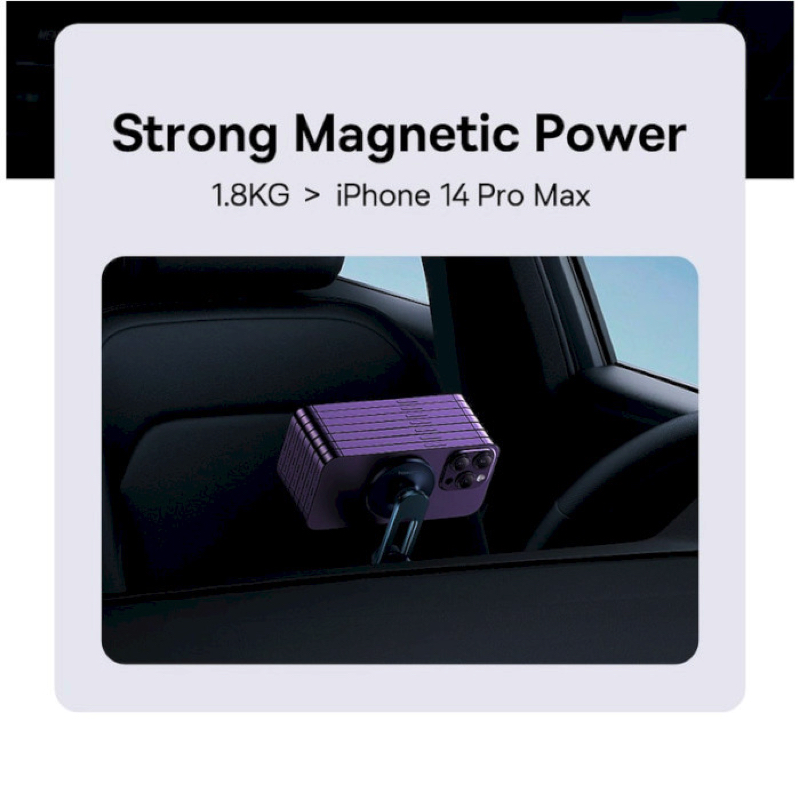 Автотримач для телефона Baseus MagPro Series Magnetic Car Mount Cosmic Black (C40161200121-00)