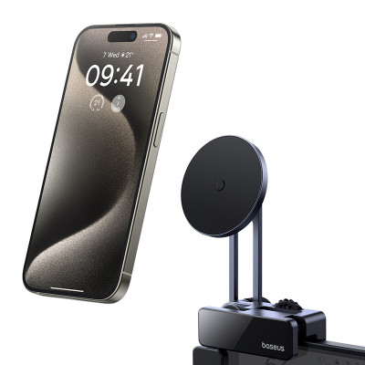 Автотримач для телефона Baseus MaxView Magnetic Car Mount for In-Vehicle Infotainment Screen Space Grey (C40180701813-00)