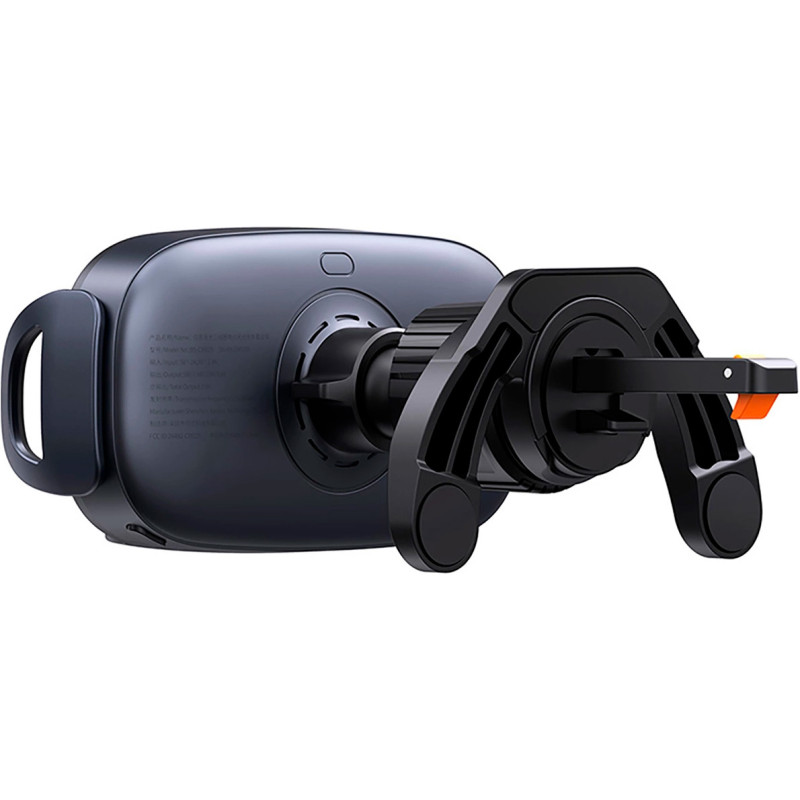 Автотримач для телефона з БЗП Baseus LightChaser Series Triple-Coil Wireless Charging Electric Car Mount Cluster Black (C40355901111-00)