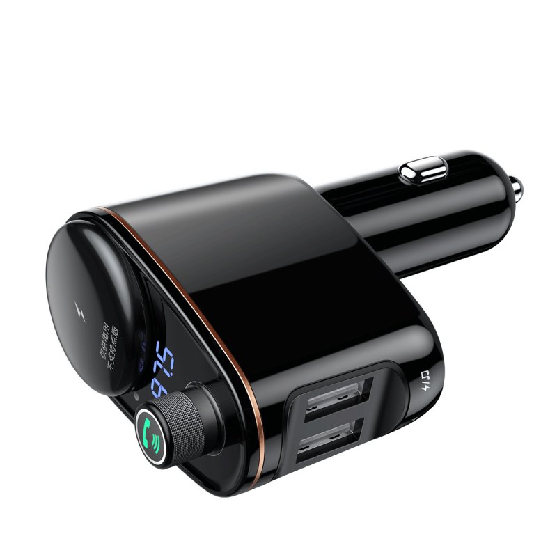 АЗП з FM-модулятором Baseus Locomotive Wireless MP3 Vehicle Charger Black (CCALL-RH01)