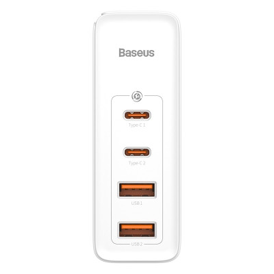 Мережевий зарядний пристрій Baseus GaN2 Pro Quick Charger 2C+2U 100W EU White (CCGAN2P-L02)