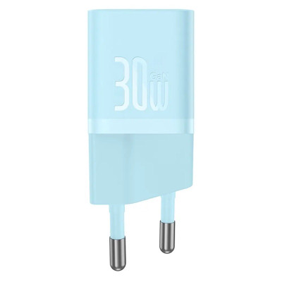 Мережевий зарядний пристрій Baseus GaN5 Fast Charger(mini) 1C 30W EU Blue (CCGN070603)