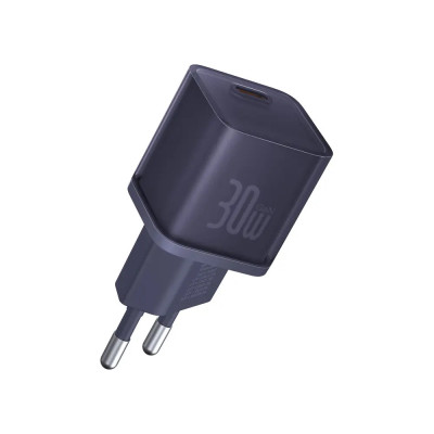 Мережевий зарядний пристрій Baseus GaN5 Fast Charger(mini) 1C 30W EU Purple (CCGN070705) Мережевий зарядний пристрій Baseus GaN5 Fast Charger(mini) 1C 30W EU Purple (CCGN070705)