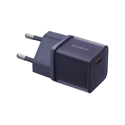 Мережевий зарядний пристрій Baseus GaN5 Fast Charger(mini) 1C 30W EU Purple (CCGN070705) Мережевий зарядний пристрій Baseus GaN5 Fast Charger(mini) 1C 30W EU Purple (CCGN070705)