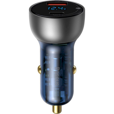 Автомобільний зарядний пристрій Baseus Particular Digital Display QC+PPS Dual Quick Charger Car Charger 65W Shallow tarnish (CCKX-C0A)