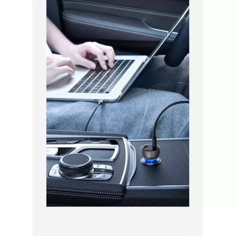 Автомобільний зарядний пристрій Baseus Particular Digital Display QC+PPS Dual Quick Charger Car Charger 65W Shallow tarnish (CCKX-C0A)