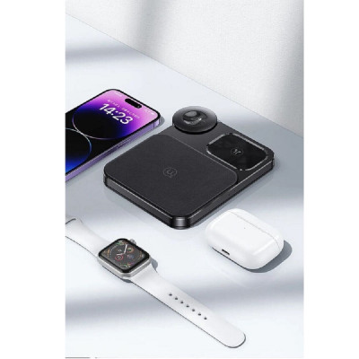 Бездротовий зарядний пристрій Usams US-CD190 15W 3in1 Desktop Wireless Charger (CD190WXC01) Бездротовий зарядний пристрій Usams US-CD190 15W 3in1 Desktop Wireless Charger (CD190WXC01)