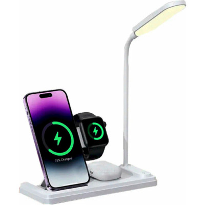 Бездротовий зарядний пристрій Usams US-CD195 15W 4in1 Wireless Charging Holder With Table Lamp (CD195WXC01) Бездротовий зарядний пристрій Usams US-CD195 15W 4in1 Wireless Charging Holder With Table Lamp (CD195WXC01)