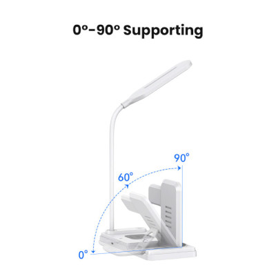 Бездротовий зарядний пристрій Usams US-CD195 15W 4in1 Wireless Charging Holder With Table Lamp (CD195WXC01) Бездротовий зарядний пристрій Usams US-CD195 15W 4in1 Wireless Charging Holder With Table Lamp (CD195WXC01)