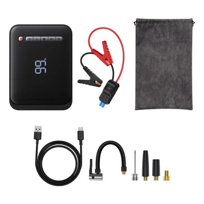 Автомобільний пуско-зарядний пристрій з насосом Baseus Super Energy 2-in-1 Jump Starter（1000A）Black (CGCN000001)