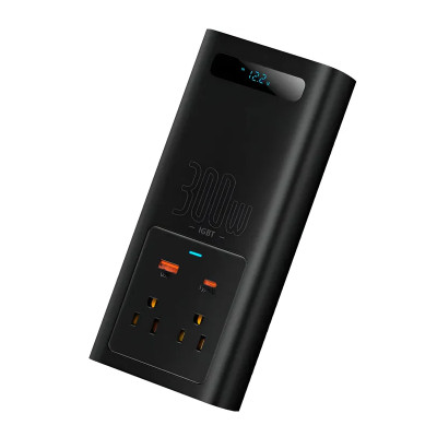 Автомобільний інвертор Baseus IGBT Power Inverter 300W (110V US/JP ) Black (CGNB010001) Автомобільний інвертор Baseus IGBT Power Inverter 300W (110V US/JP ) Black (CGNB010001)