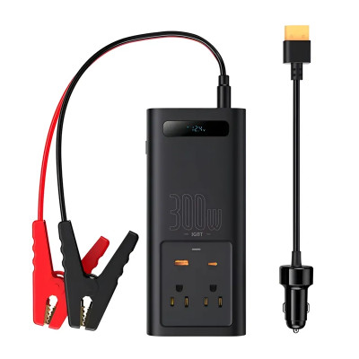 Автомобільний інвертор Baseus IGBT Power Inverter 300W (110V US/JP ) Black (CGNB010001) Автомобільний інвертор Baseus IGBT Power Inverter 300W (110V US/JP ) Black (CGNB010001)