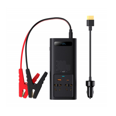 Автомобільний інвертор Baseus IGBT Power Inverter 300W (220V CN/EU ) Black (CGNB010101)
