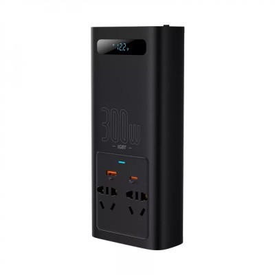 Автомобільний інвертор Baseus IGBT Power Inverter 300W (220V CN/EU ) Black (CGNB010101) Автомобільний інвертор Baseus IGBT Power Inverter 300W (220V CN/EU ) Black (CGNB010101)