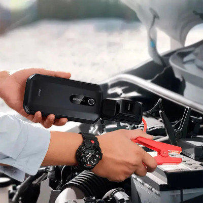 Автомобільний пуско-зарядний пристрій Baseus Super Energy Air Car Jump Starter(10000mAh) Black (CGNL020101) Автомобільний пуско-зарядний пристрій Baseus Super Energy Air Car Jump Starter(10000mAh) Black (CGNL020101)