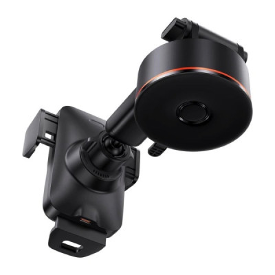 Автотримач для телефона з БЗП Baseus Wisdom Auto Alignment Car Mount Wireless Charger(QI 15W(Suction base)Black (CGZX000101) Автотримач для телефона з БЗП Baseus Wisdom Auto Alignment Car Mount Wireless Charger(QI 15W(Suction base)Black (CGZX000101)