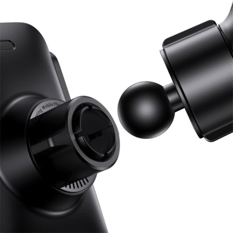 Автотримач для телефона з БЗП Baseus Wisdom Auto Alignment Car Mount Wireless Charger（QI 15W（Suction base)Black (CGZX000101)