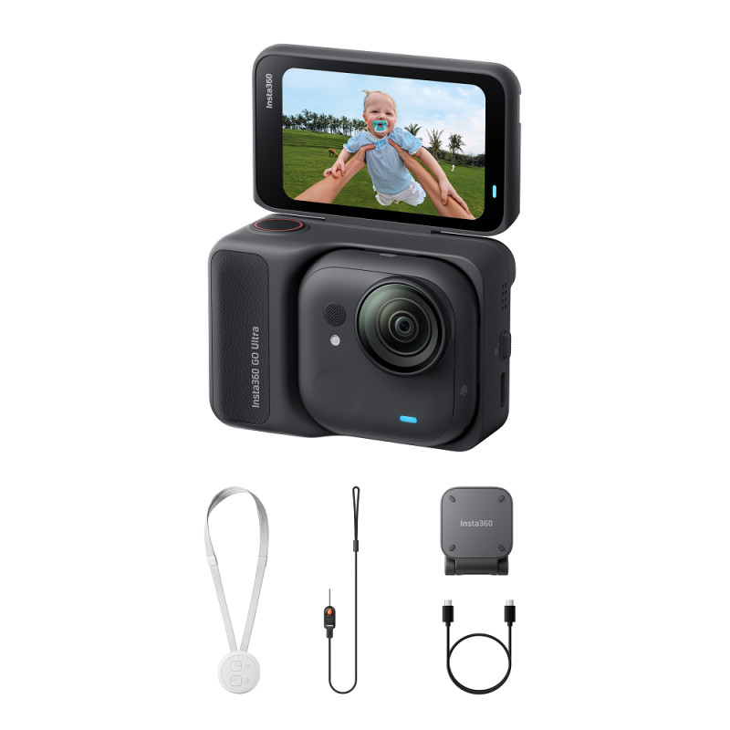 Екшн-камера Insta360 GO Ultra Standard Edition (Midnight Black) (6977644761045)