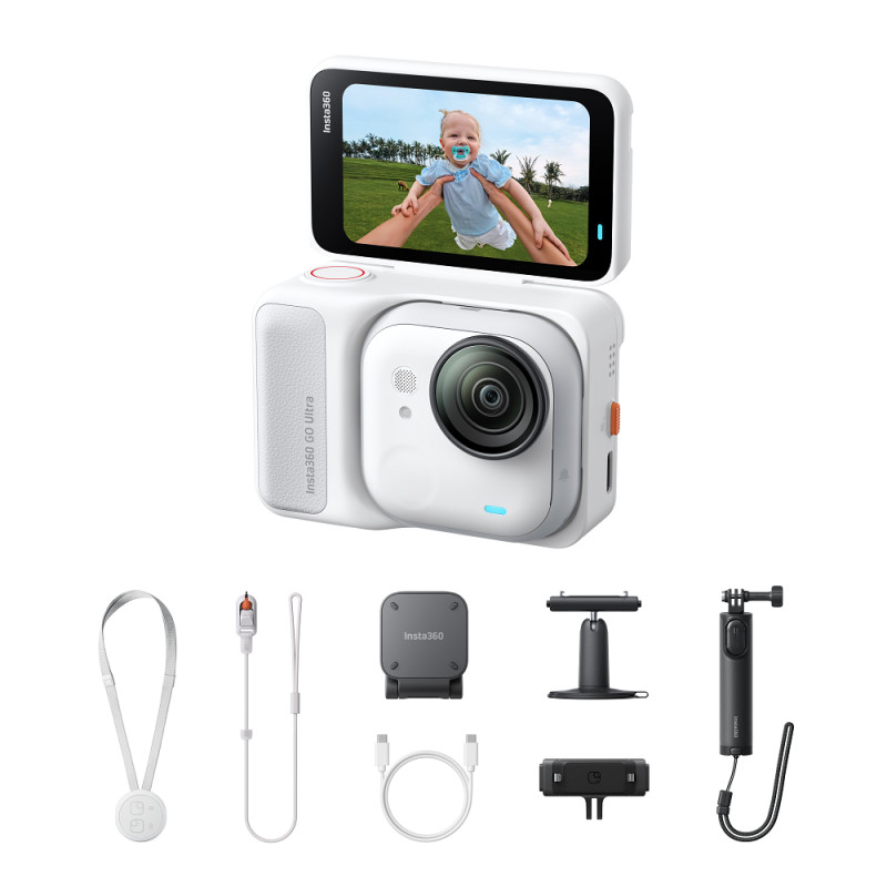 Екшн-камера Insta360 GO Ultra Creator Bundle (Arctic White) (6977644765234)