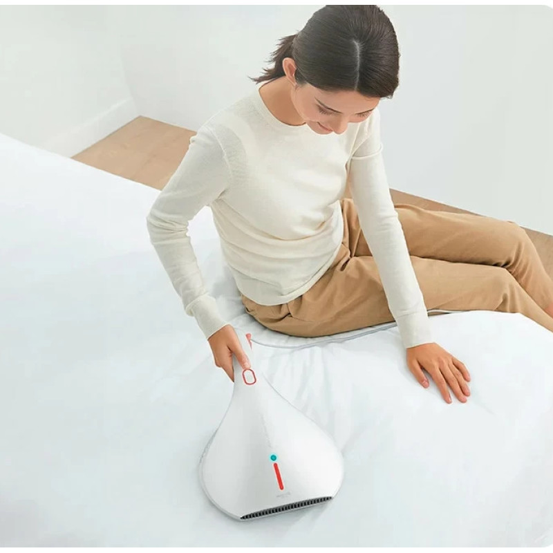 Ручний пилосос Xiaomi DEERMA Mites Vacuum Cleaner White + (перехідник на EU розетку) (CM800)