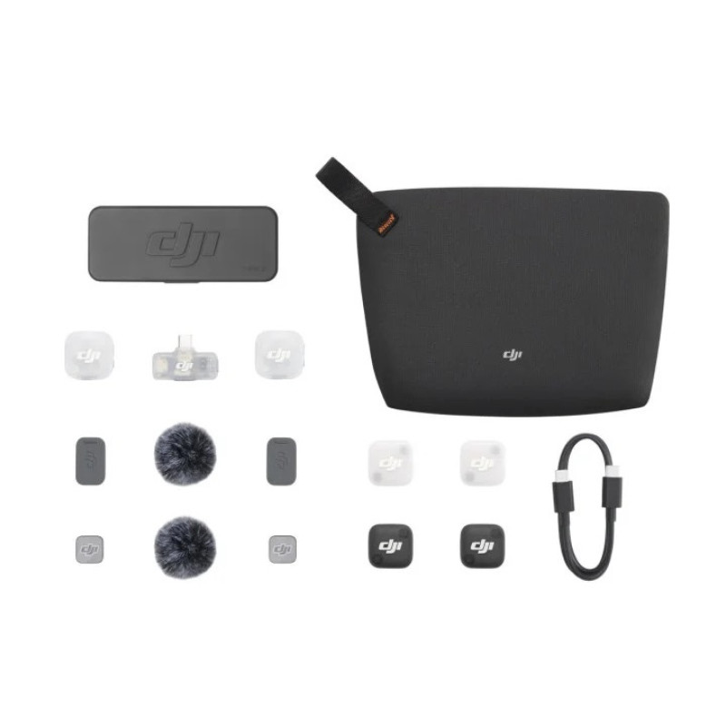 Мікрофонна радіосистема DJI Mic Mini 2 (2TX +1RX + Зарядний кейс) (CP.RN.00000532.01)