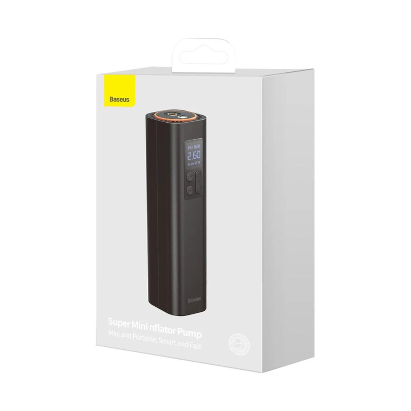 Автомобільний насос Baseus Super Mini Inflator Pump Black (CRCQ000001)