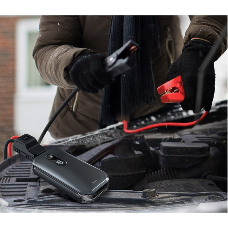 Автомобільний пуско-зарядний пристрій Baseus Super Energy Pro Car Jump Starter (12000mAh)  Black (CRJS03-01)