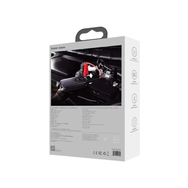Автомобільний пуско-зарядний пристрій Baseus Super Energy Pro Car Jump Starter (12000mAh)  Black (CRJS03-01)