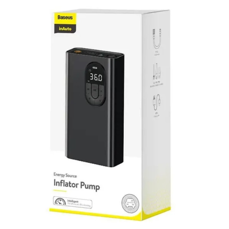 Автомобільний насос Baseus Energy Source Inflator Pump Black (CRNL040001)