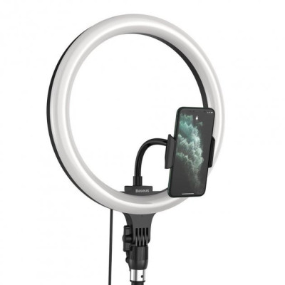 Кільцева світлодіодна LED лампа Baseus Live Stream Holder-floor Stand(12-inch LightRing)+ШтативBlack (CRZB12-B01) Кільцева світлодіодна LED лампа Baseus Live Stream Holder-floor Stand(12-inch LightRing)+ШтативBlack (CRZB12-B01)