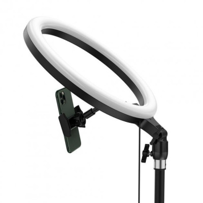 Кільцева світлодіодна LED лампа Baseus Live Stream Holder-floor Stand(12-inch LightRing)+ШтативBlack (CRZB12-B01) Кільцева світлодіодна LED лампа Baseus Live Stream Holder-floor Stand(12-inch LightRing)+ШтативBlack (CRZB12-B01)