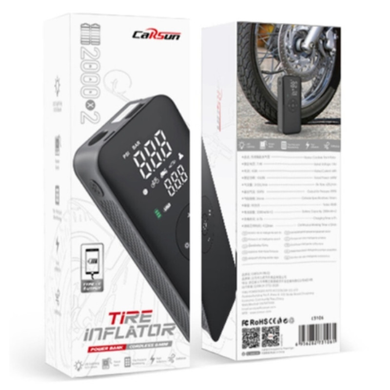 Автомобільний насос Carsun C3106 black (CSC3106)
