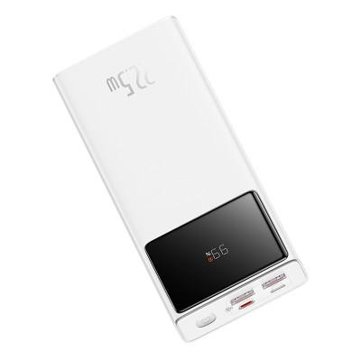 Зовнішній акумулятор Baseus EnerFill FP41 Power Bank 30000mAh 22.5W Moon White (E0027K01) Зовнішній акумулятор Baseus EnerFill FP41 Power Bank 30000mAh 22.5W Moon White (E0027K01)