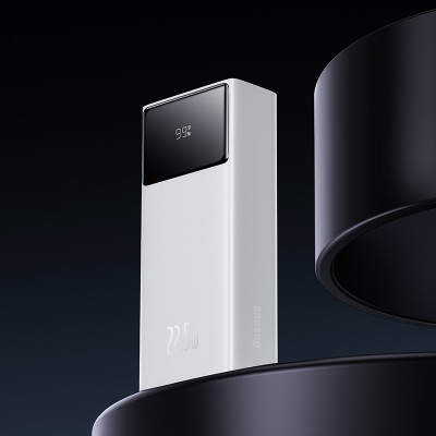 Зовнішній акумулятор Baseus EnerFill FP41 Power Bank 30000mAh 22.5W Moon White (E0027K01) Зовнішній акумулятор Baseus EnerFill FP41 Power Bank 30000mAh 22.5W Moon White (E0027K01)