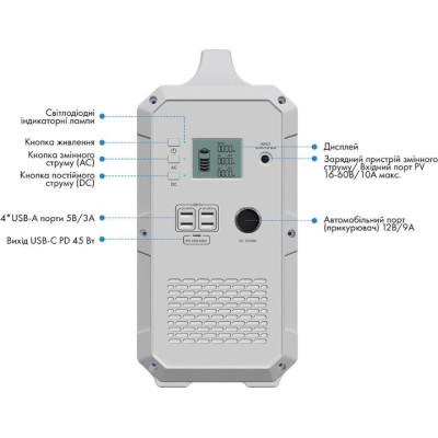 Портативна зарядна станція Bluetti EB240 (2400Wh) (EB240)
