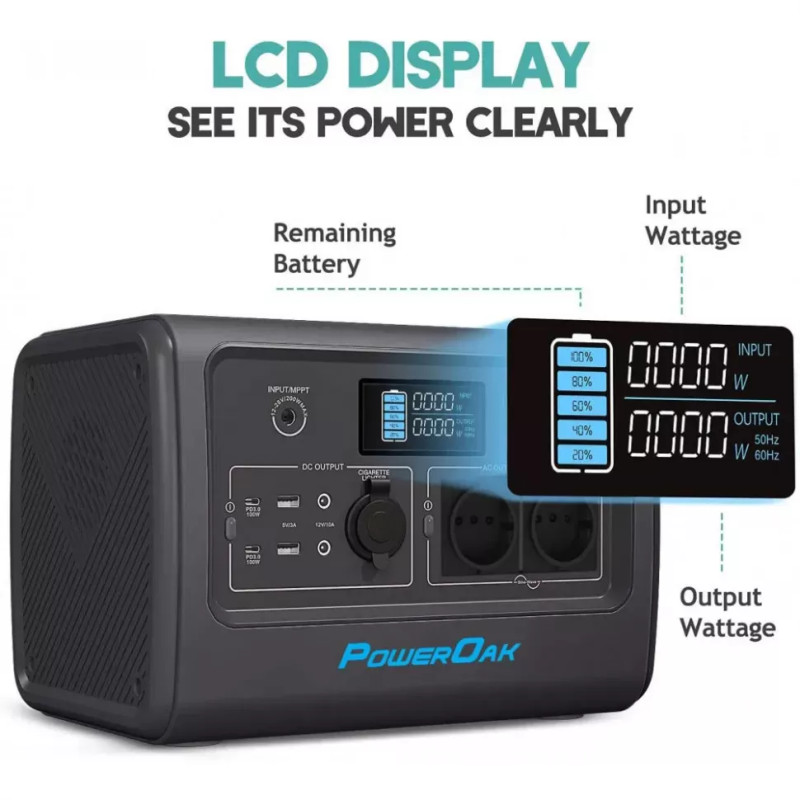 Портативна зарядна станція Bluetti EB70 (720Wh) (EB70)