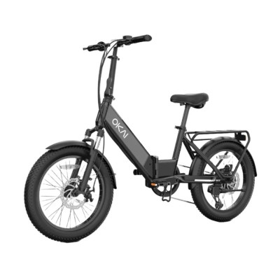 Електровелосипед OKAI EBF10 Black 20*3', 350W, 10,4Ah, 64km, 25km\h, NFC, App, 28kg (EBF10-B)