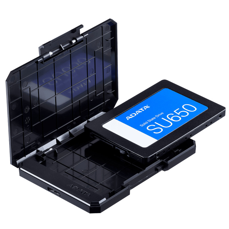 Зовнішня кишеня для накопичувача A-DATA EC600 для 2.5'' HDD/SSD USB3.2 Gen2 Black (EC600-BCBK)