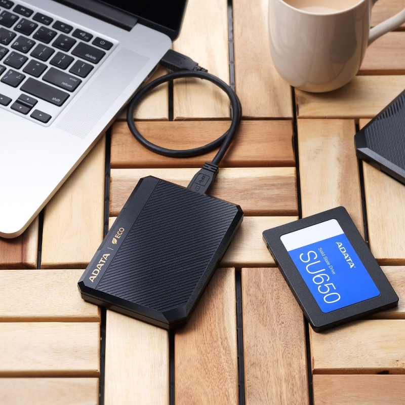 Зовнішня кишеня для накопичувача A-DATA EC600 для 2.5'' HDD/SSD USB3.2 Gen2 Black (EC600-BCBK)