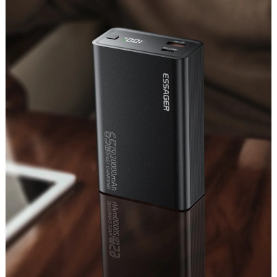 Зовнішній акумулятор ESSAGER EDY65-LD01-Z 20000 mAh 65W black (EDY65-LD01-Z) Зовнішній акумулятор ESSAGER EDY65-LD01-Z 20000 mAh 65W black (EDY65-LD01-Z)