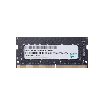 Оперативна пам'ять DDR4 Apacer 8GB 3200MHz CL22 1024x8 SODIMM (ES.08G21.GSH)