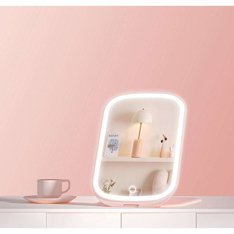 Дзеркало для макіяжу Xiaomi DOCO makeup mirror portable foldable Pink (FM001P)