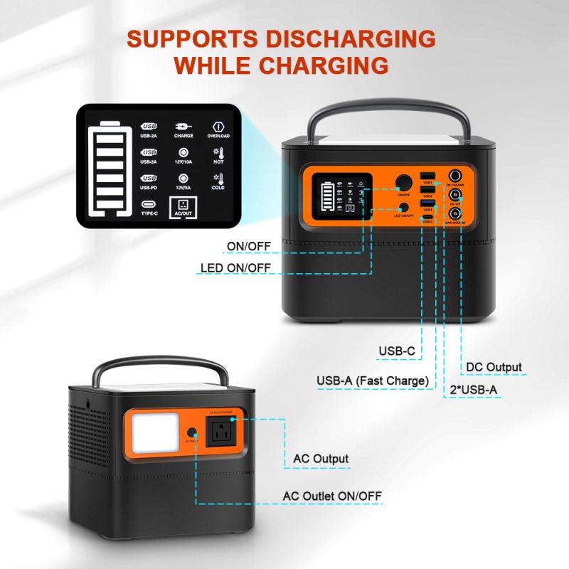 Портативна зарядна станція TIG FOX Portable Power Station 540Wh (FOXT500)
