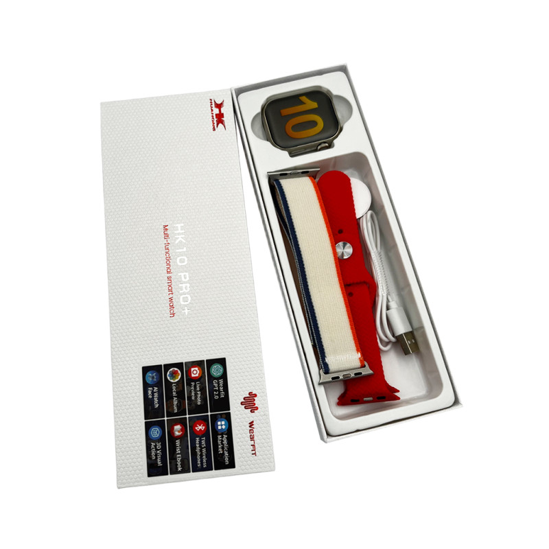 Смарт-годинник HK 10 Pro Plus 46mm. 260 mAh. IP67+Amoled Red (HK10P+3Red)