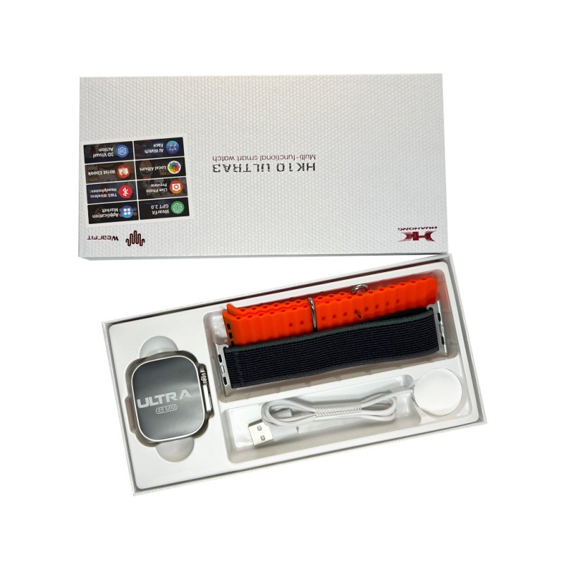 Смарт-годинник HK 10 Ultra 3 2.02". 260 mAh. IP67+Amoled Orange (HK10U3Orange)