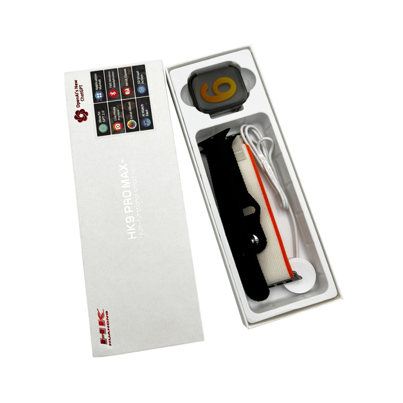Смарт-годинник HK 9 Pro Max Plus 45mm. 230 mAh. IP67 Amoled Black (HK9PMMINIBLACK)