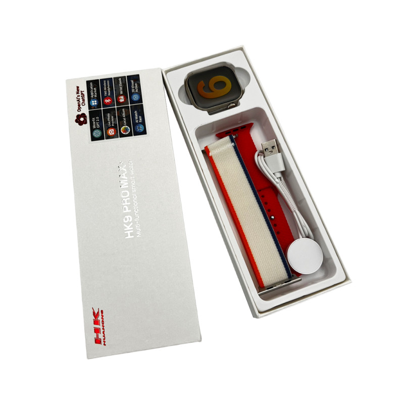 Смарт-годинник HK 9 Pro Max Plus 45mm. 230 mAh. IP67 Amoled Red (HK9PMMINIRed)