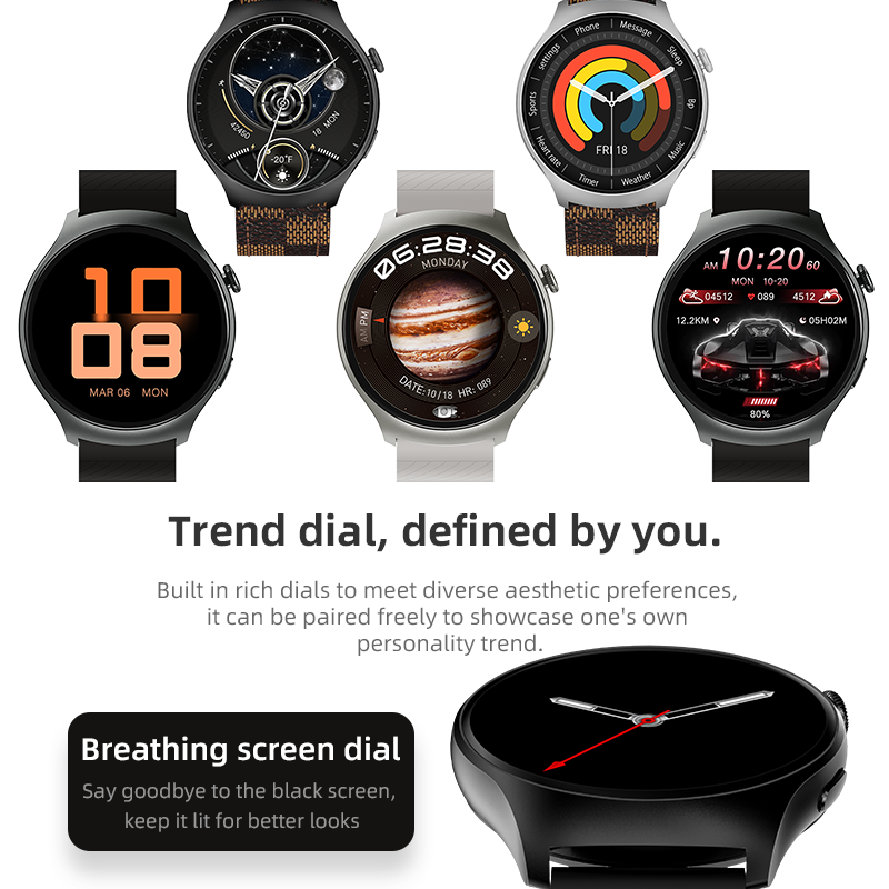 Смарт-годинник Howear Watch 4 Pro Amoled+IP67 Silver (HowearW4Silver)