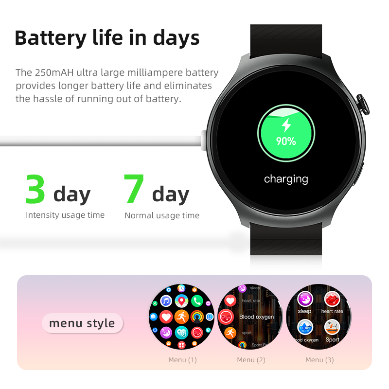 Смарт-годинник Howear Watch 4 Pro Amoled+IP67 Silver (HowearW4Silver)